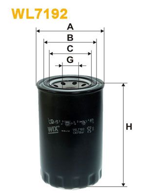 WIX FILTERS Öljynsuodatin WL7192